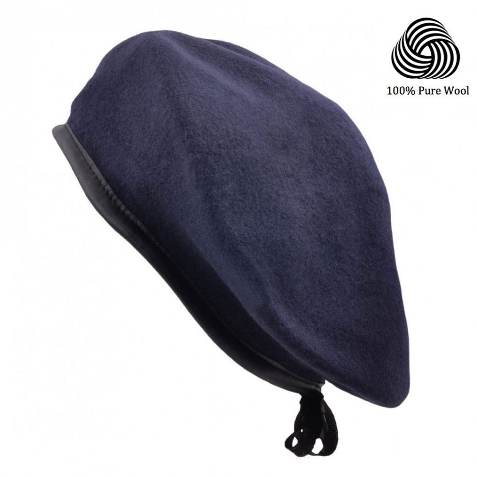 British Army Beret 100% Wool Soldier Cadet Maroon RAF Military Blue Marine Green