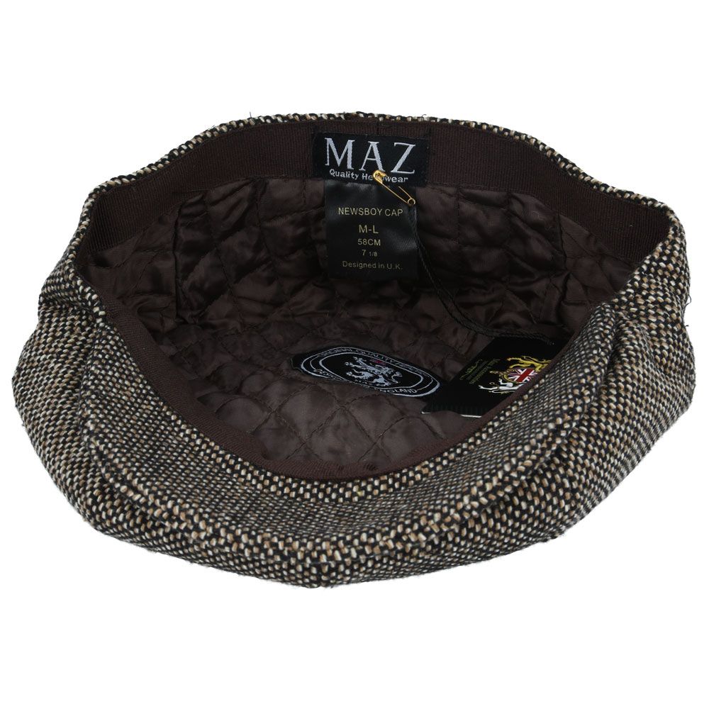 Salt Pepper 8 Panel Newsboy Gatsby Caps – Planet Head wear